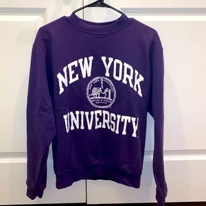 Purple NYU Crewneck